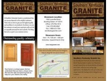 Brochure we did for SOKY Granite for the Home Show in Bowling Green on 3-7-2012.
